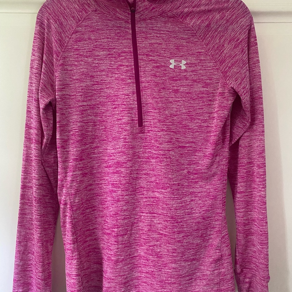Under Armour Magenta Quarter-Zip Top